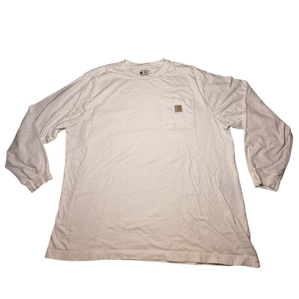 Carhartt K126 Loose Fit Pocket Long Sleeve T-Shirt 2XL White